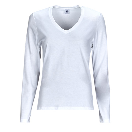 Petit Bateau - ML COL V - Blanc