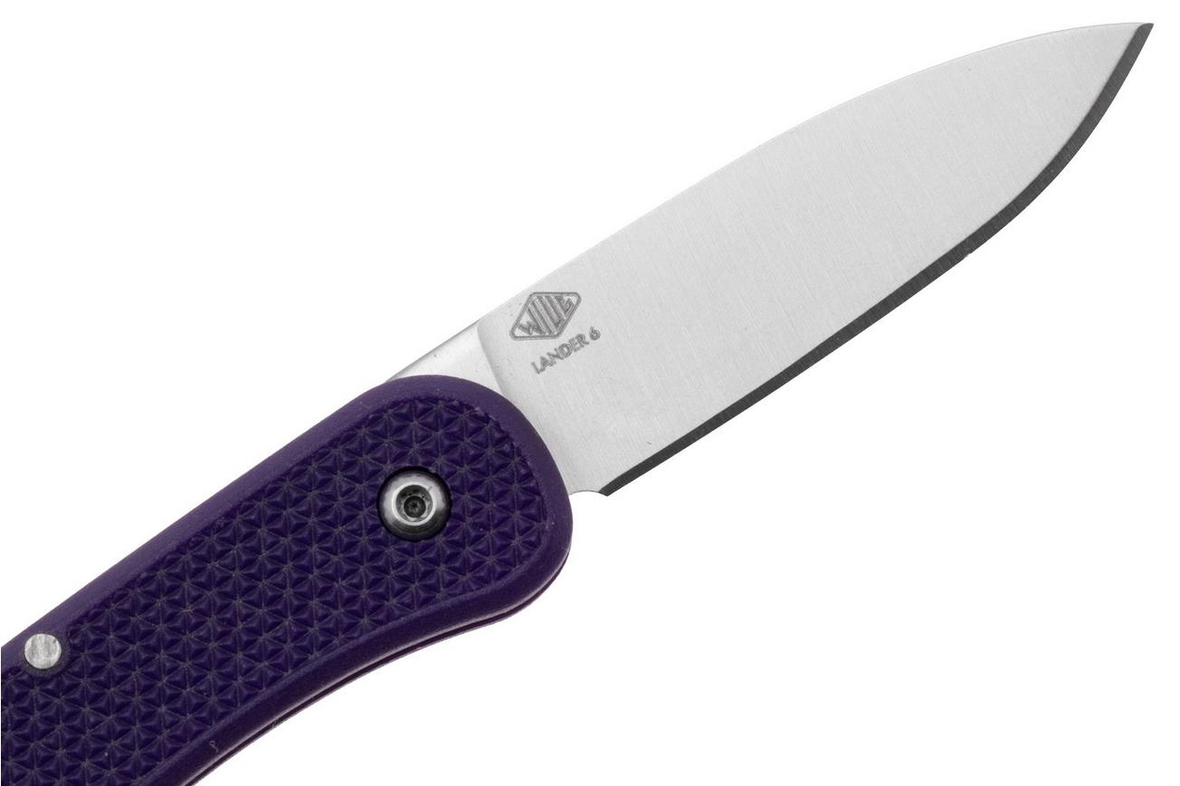 Knafs Lander 6 KNAFS-00427 Satin 4034SS, Purple FRN, sleutelhangerzakmes