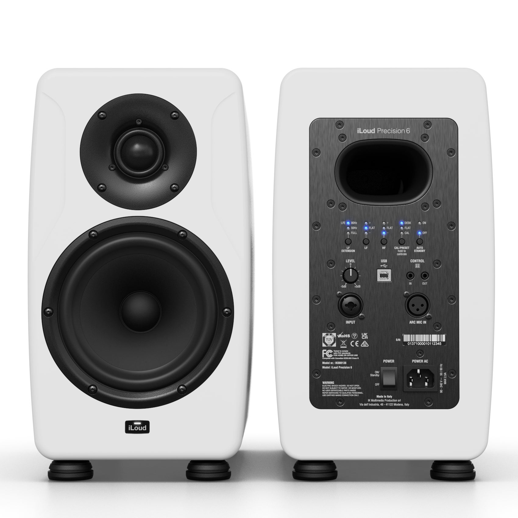 IK Multimedia iLoud Precision 6 actieve studiomonitor wit (per stuk)