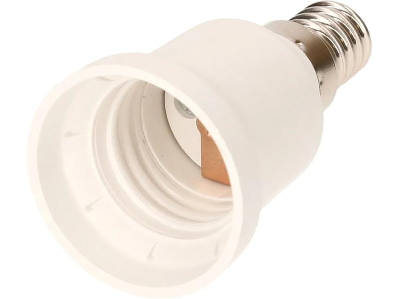 Max Hauri Adapterfassung E14 auf E27 Adapterfassung für E14 Leuchtmittel
