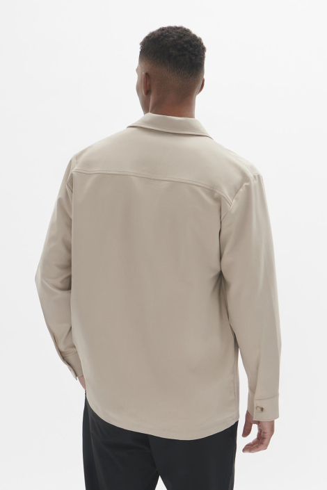 Matinique taupe heren overhemd