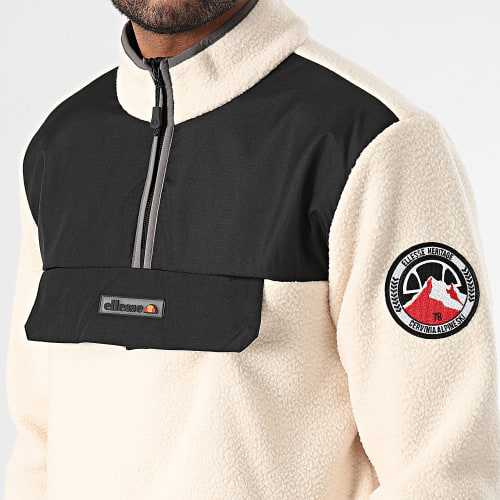 Veste Zippée Polaire Zinco SHT19077 Ecru Noir