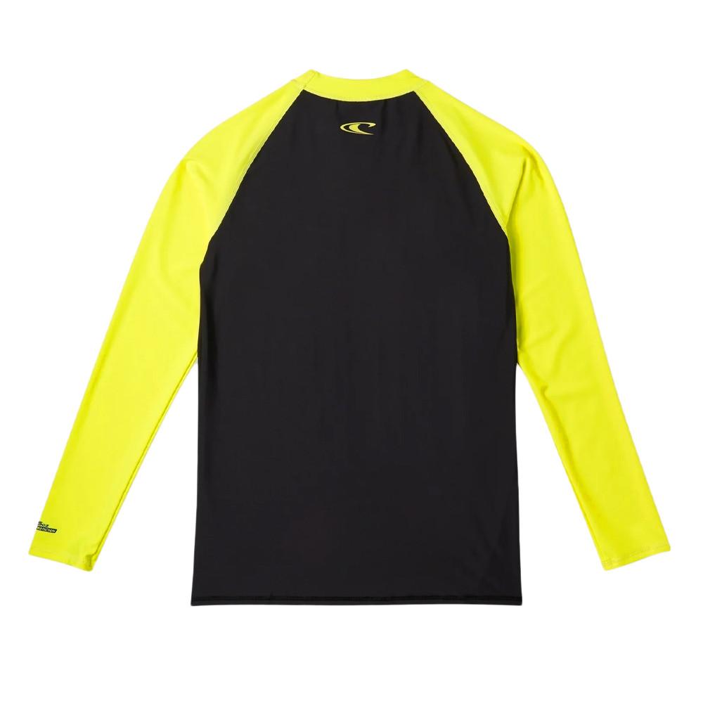 O'Neill Lycra Manches Longues Noir/Jaune fluo Garçon O'Neill Cali