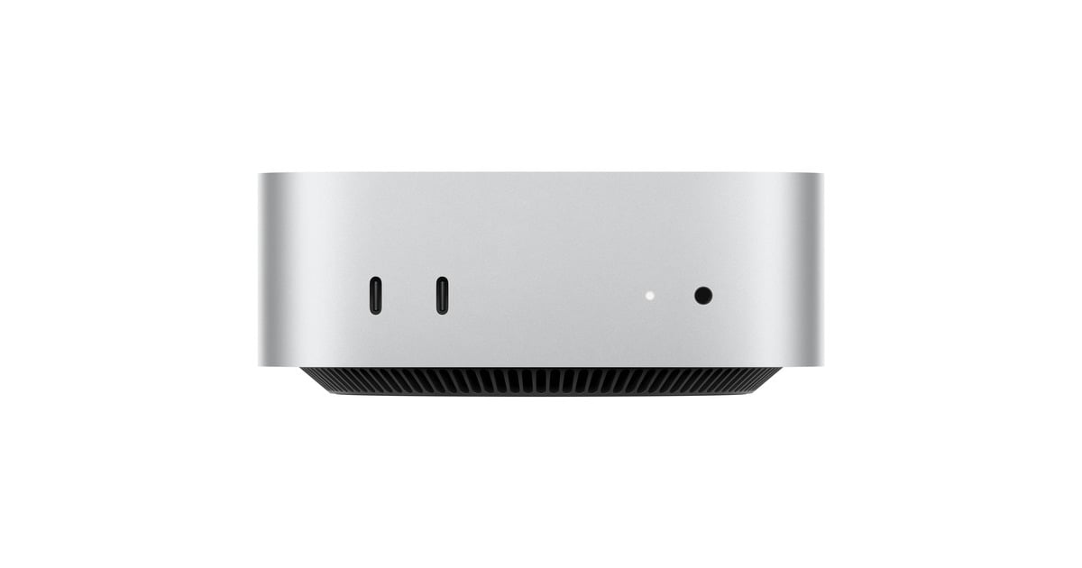 AppleMac Mini (2024) mini-pc  (Zilver | M4 10 Core | M4 10-Core GPU  | 16 GB | 256 GB SSD)