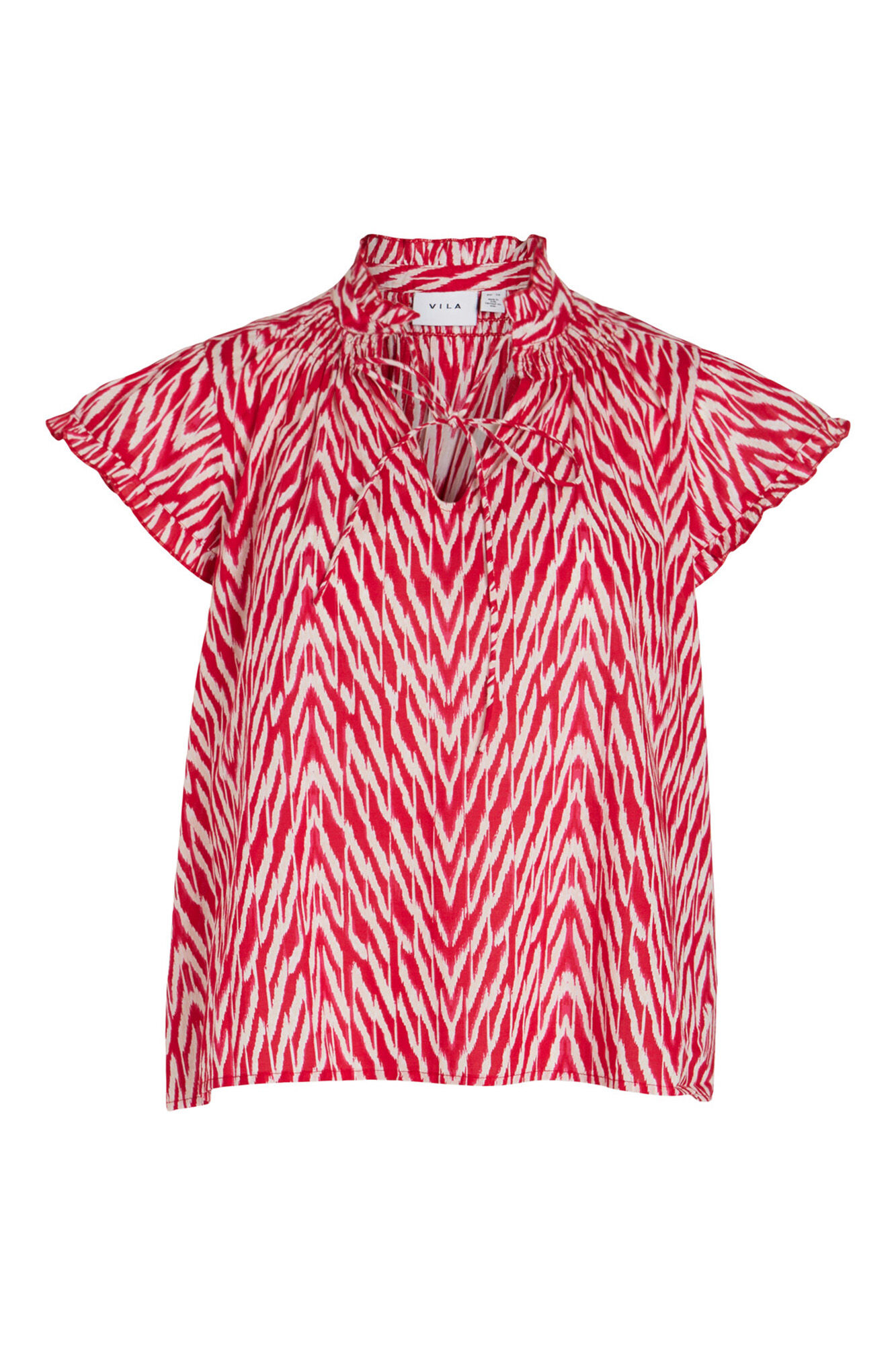 Blusa curta estilo mangá com estampa de voo - Rosa
