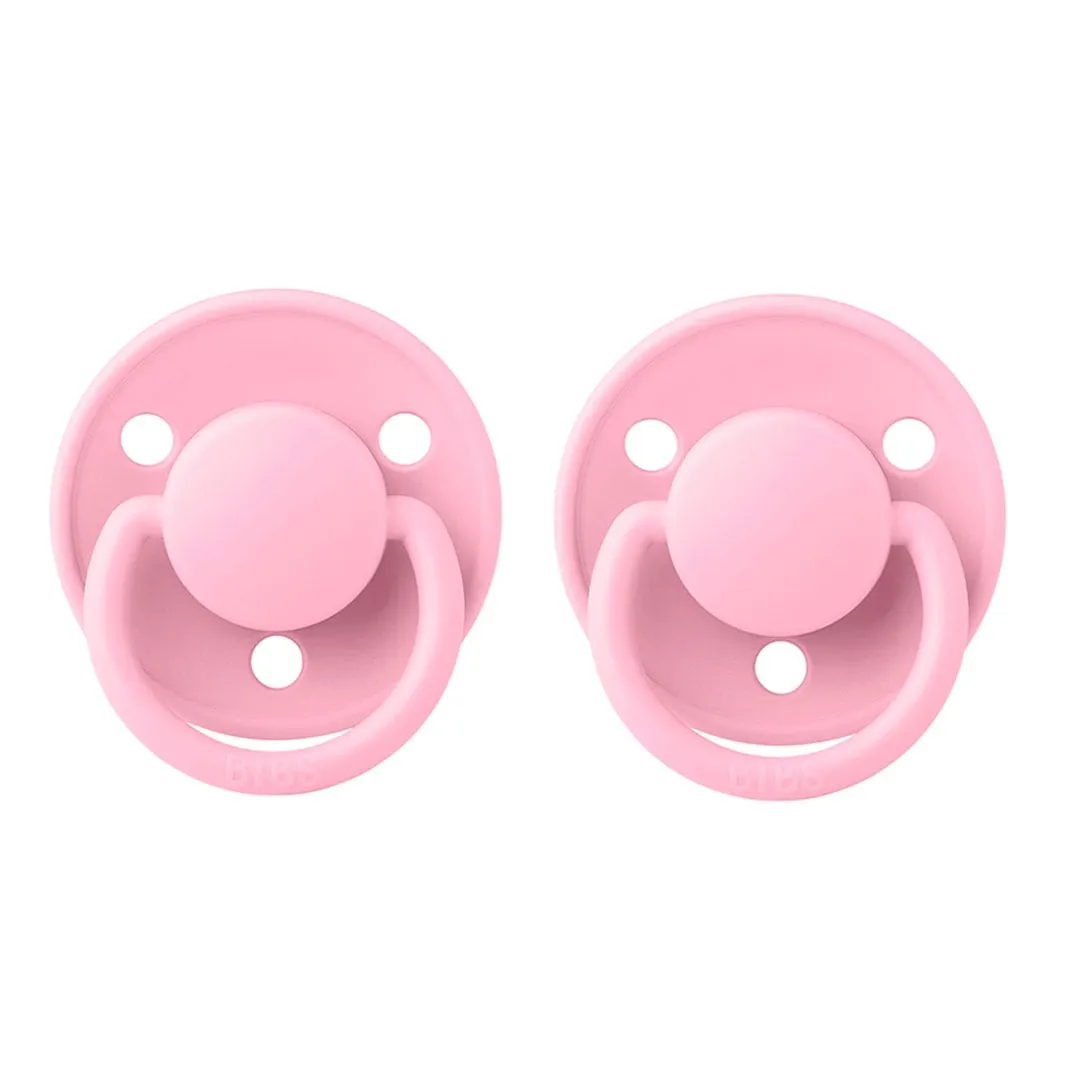 Bibs Suce Bibs De Lux 0-36m Paquet de 2 - Rose Bébé