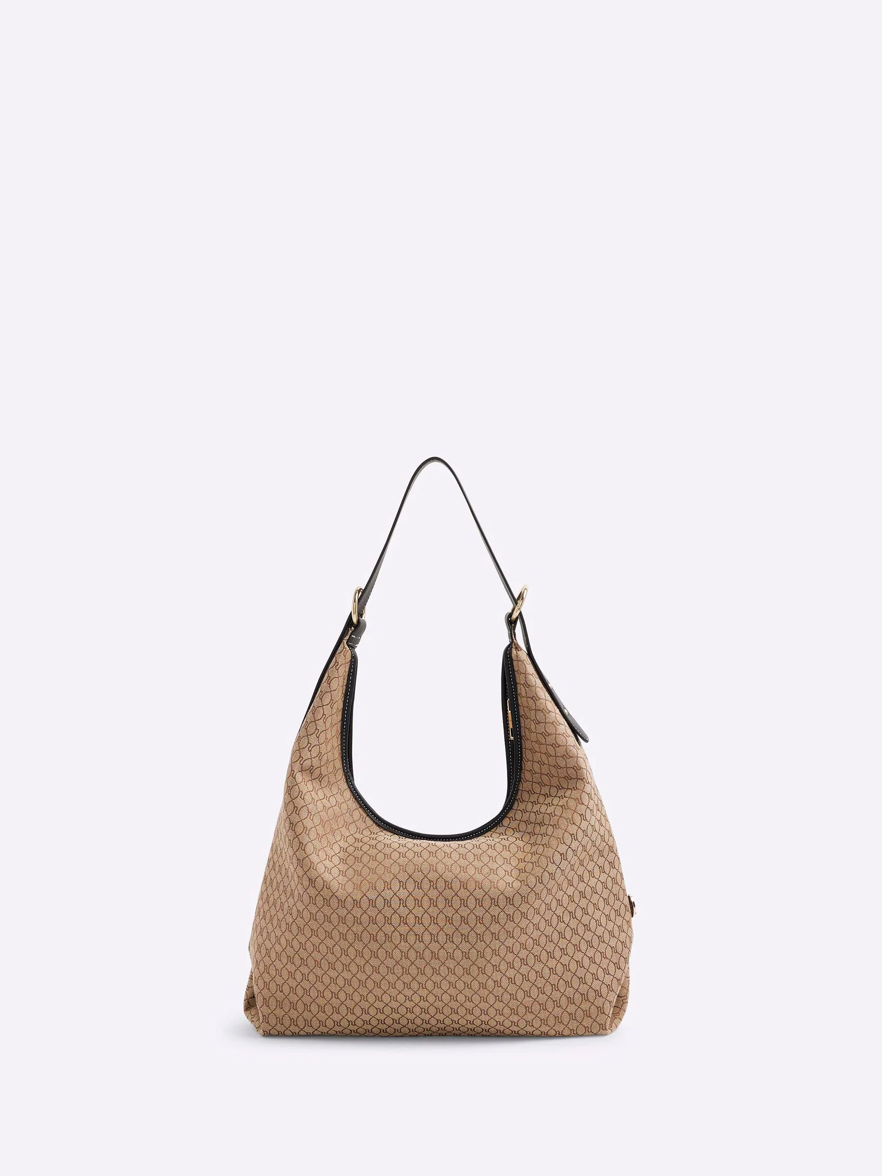 River Island Monogram Slouch Shoulder Bag