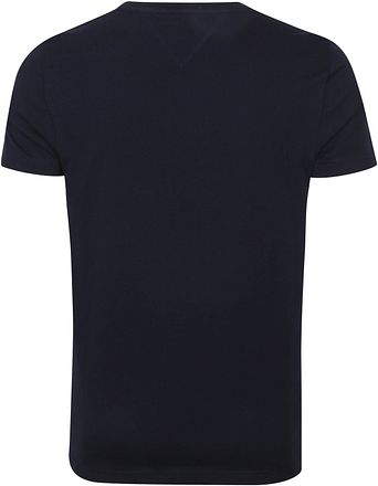 Tommy Hilfiger Logo T-shirt Donkerblauw MW0MW11465-403 kopen
