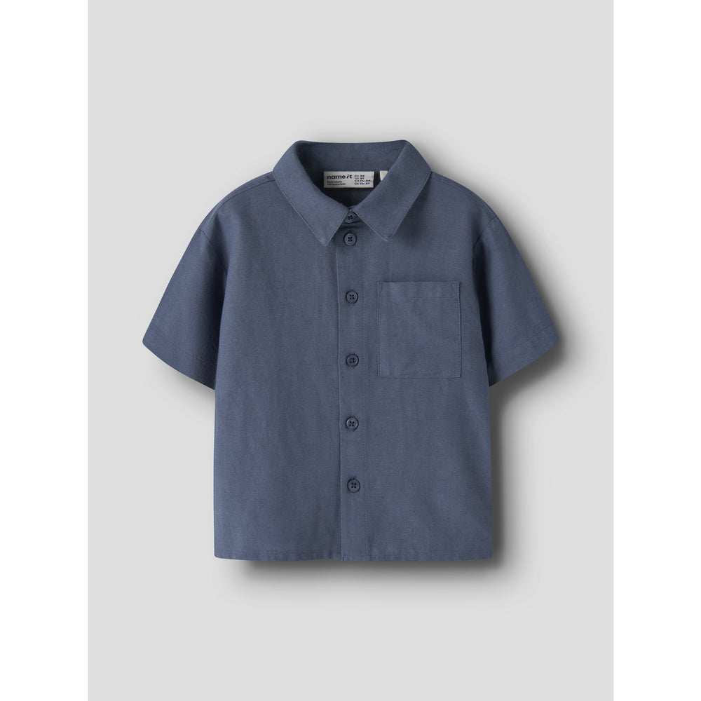 Køb Name It Vintage Indigo Nmmfaher Ss Skjorte