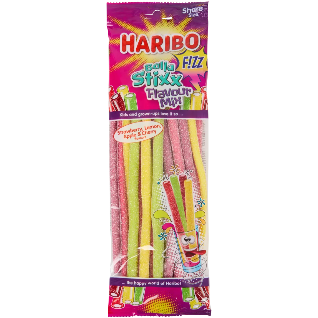 Haribo Balla Stixx Flavour Mix F!zz 200 gram