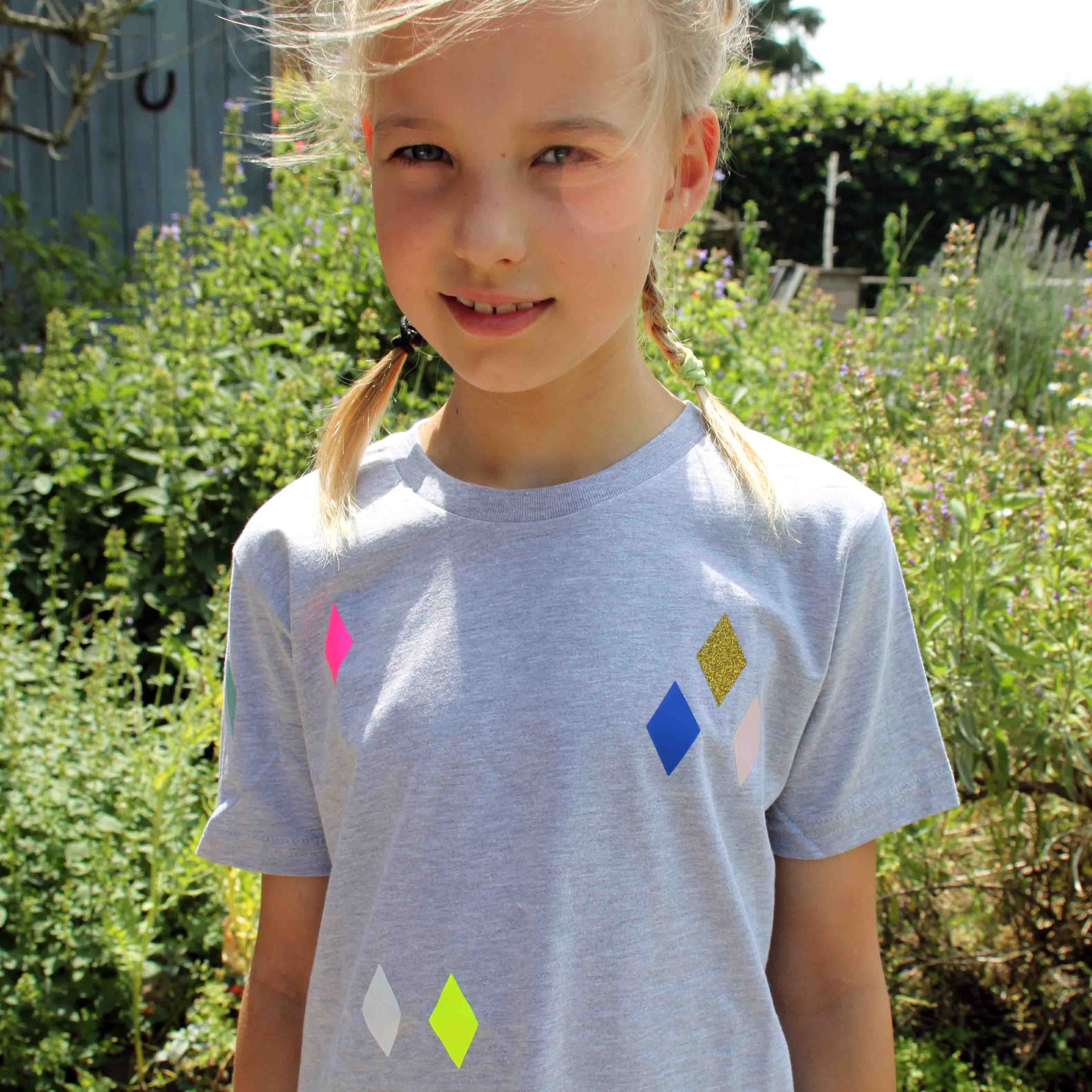 T-Shirt Diamonds Grey