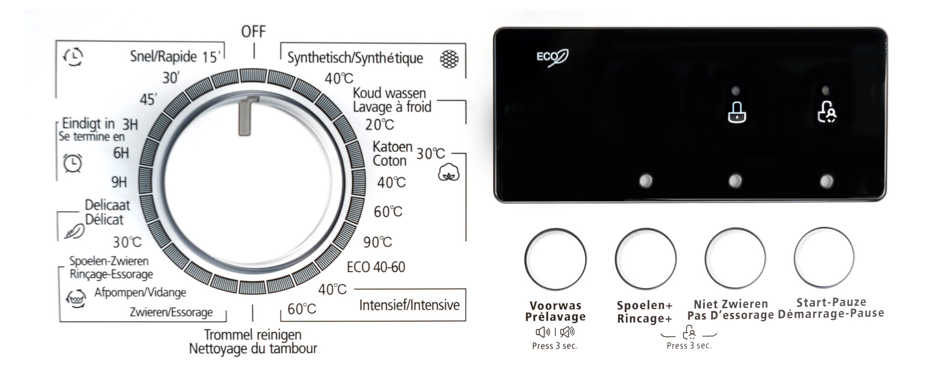Friac wasmachine WA1270 - 7kg - 1200T/min - Energieklasse D