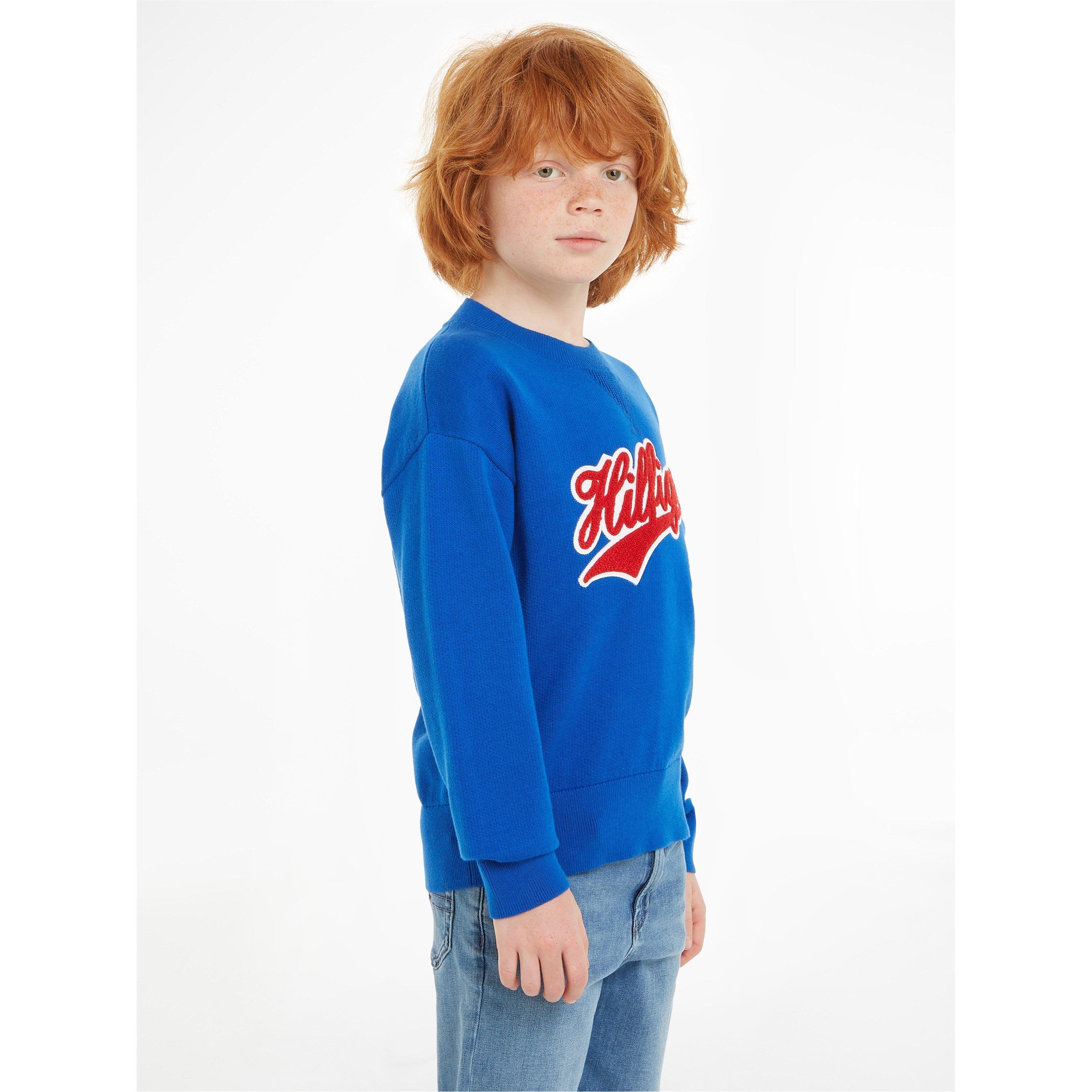Tommy Hilfiger Terry Knit Script Sweater Juniors