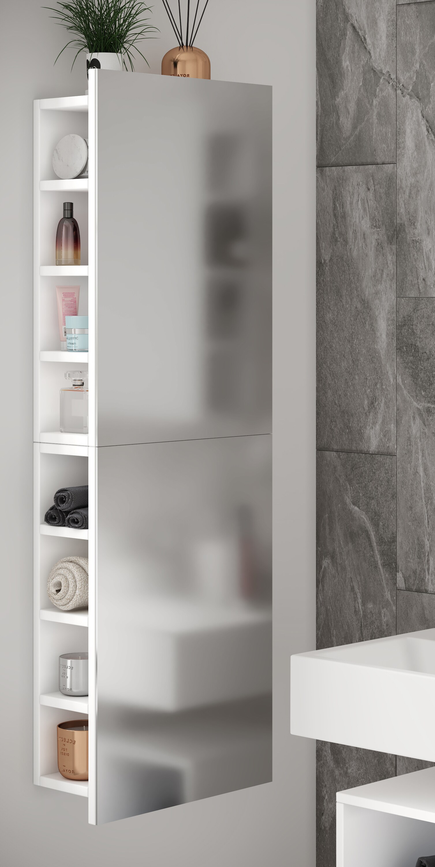 VCM Badspiegel Wandspiegel Hängespiegel Spiegelschrank Badezimmer Flandu XL