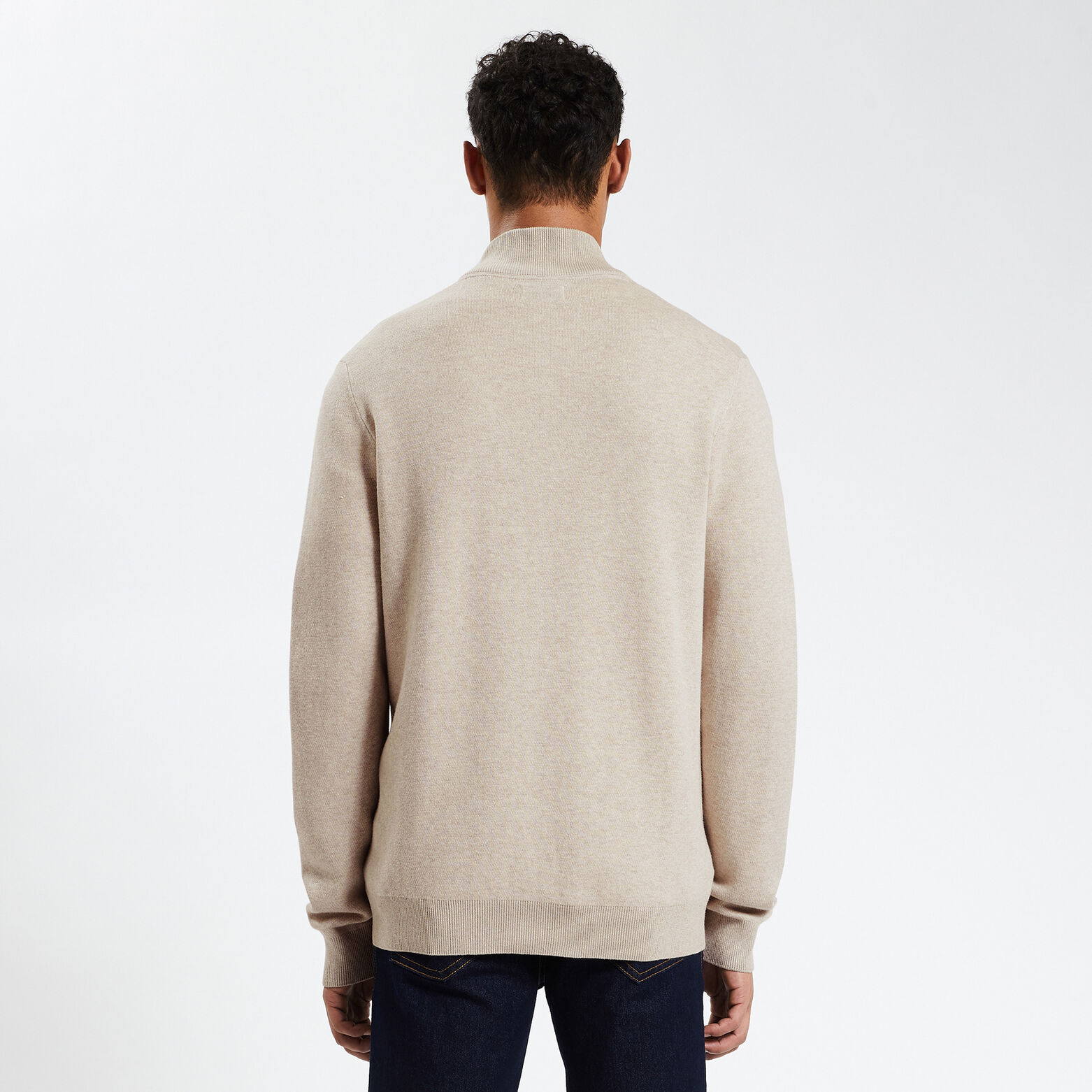 Gilet zippé Beige