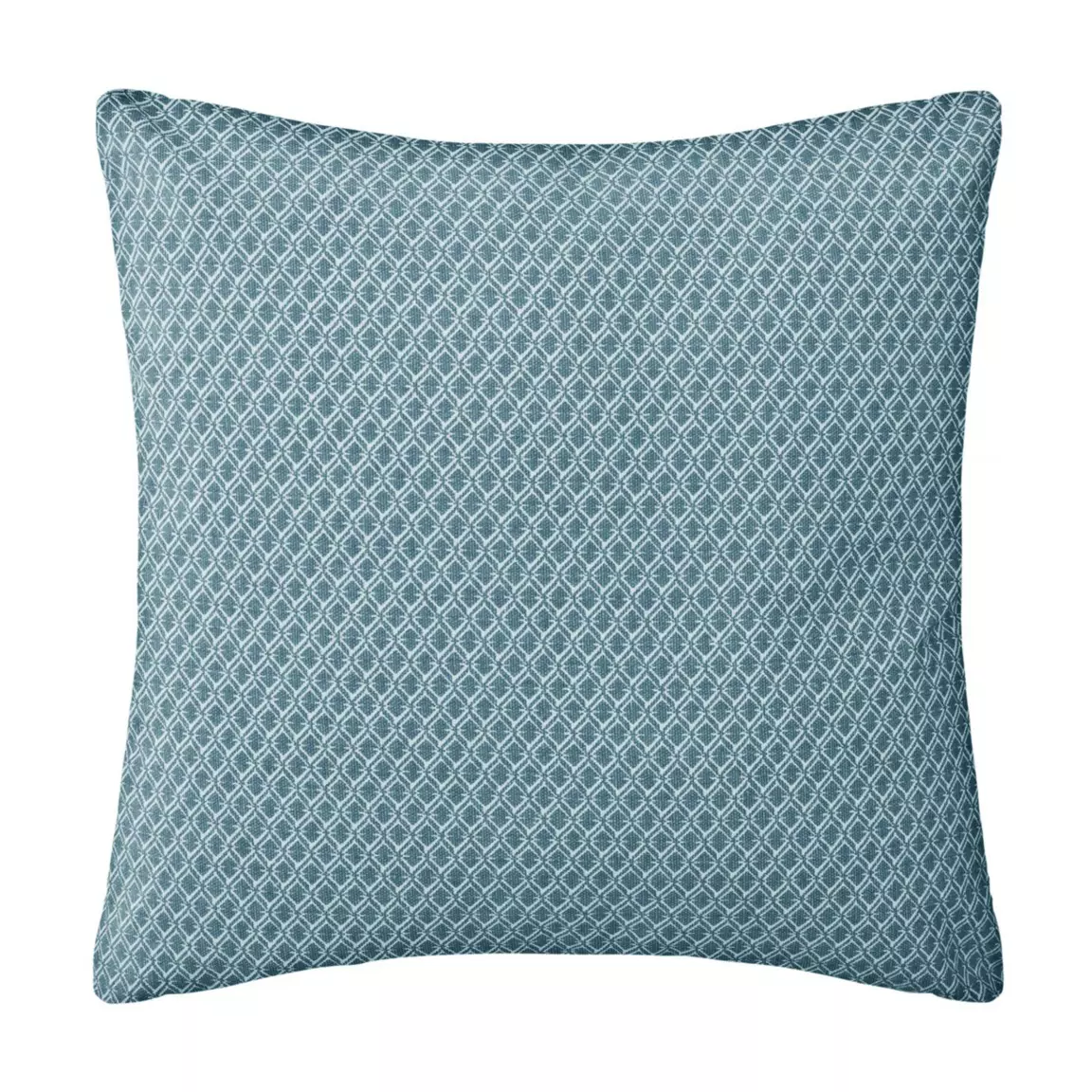 Coussin carré coton (38 x 38 cm) Otto Bleu canard