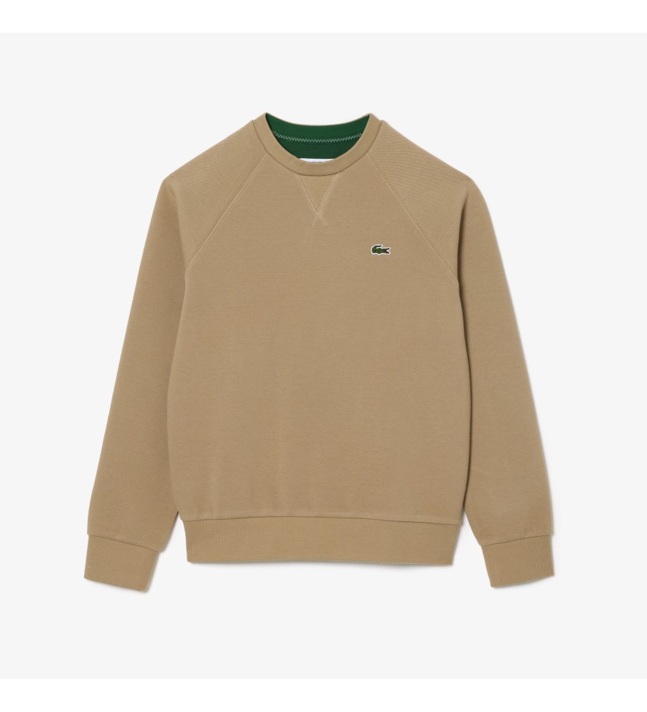 Moletom Lacoste Piqué Dupla Face Marrom