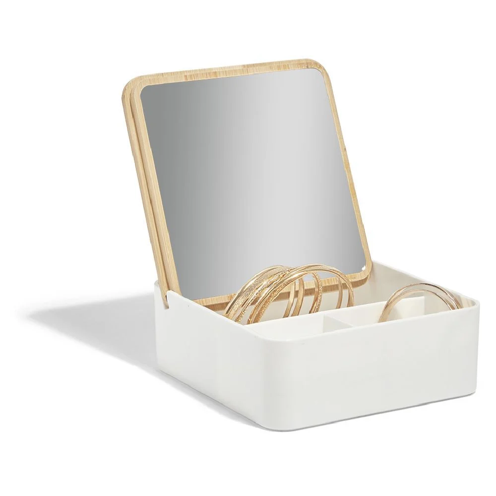 Boîte rangement bijoux avec miroir