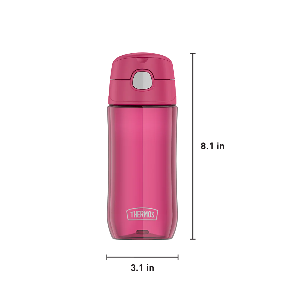 16oz THERMOS® KIDS PLASTIC WATER BOTTLE WITH SPOUT LID