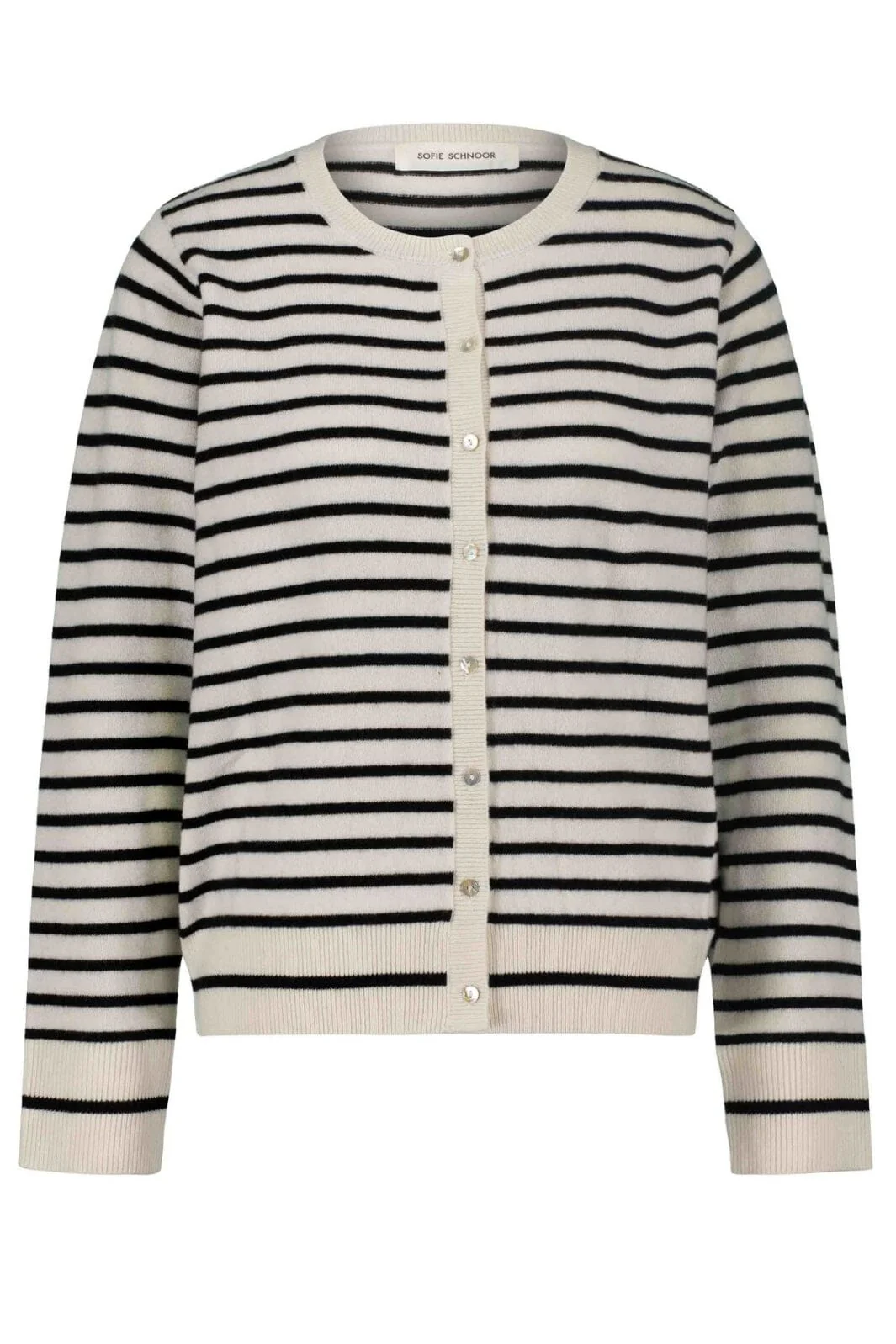 Sofie Schnoor Cardigan 9096 black off white