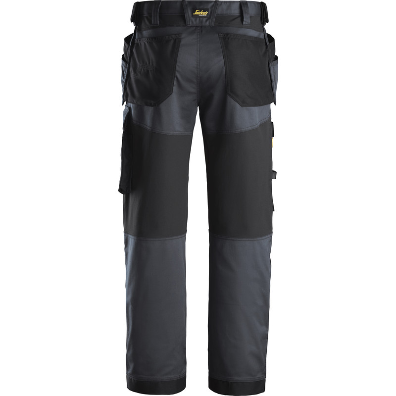 Snickers AllroundWork stretch werkbroek met holsterzakken Loose fit 6251 52 grijs