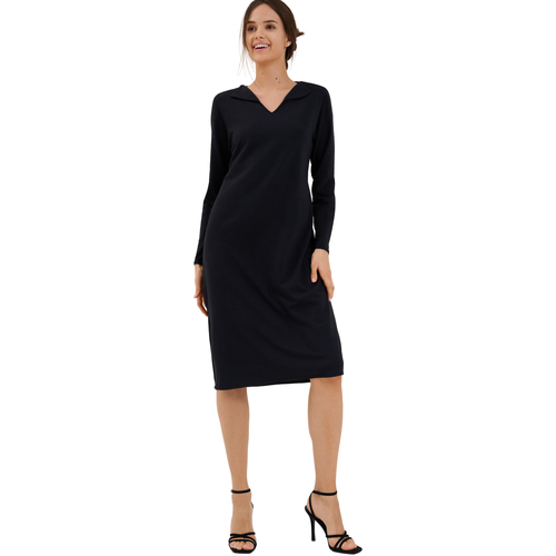Lisca - Camisón de manga larga Mia Negro