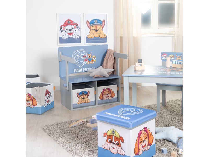 roba Paw Patrol klappbare Sitzbank mit Box Klappbare Sitzbank mit Canvas Boxen