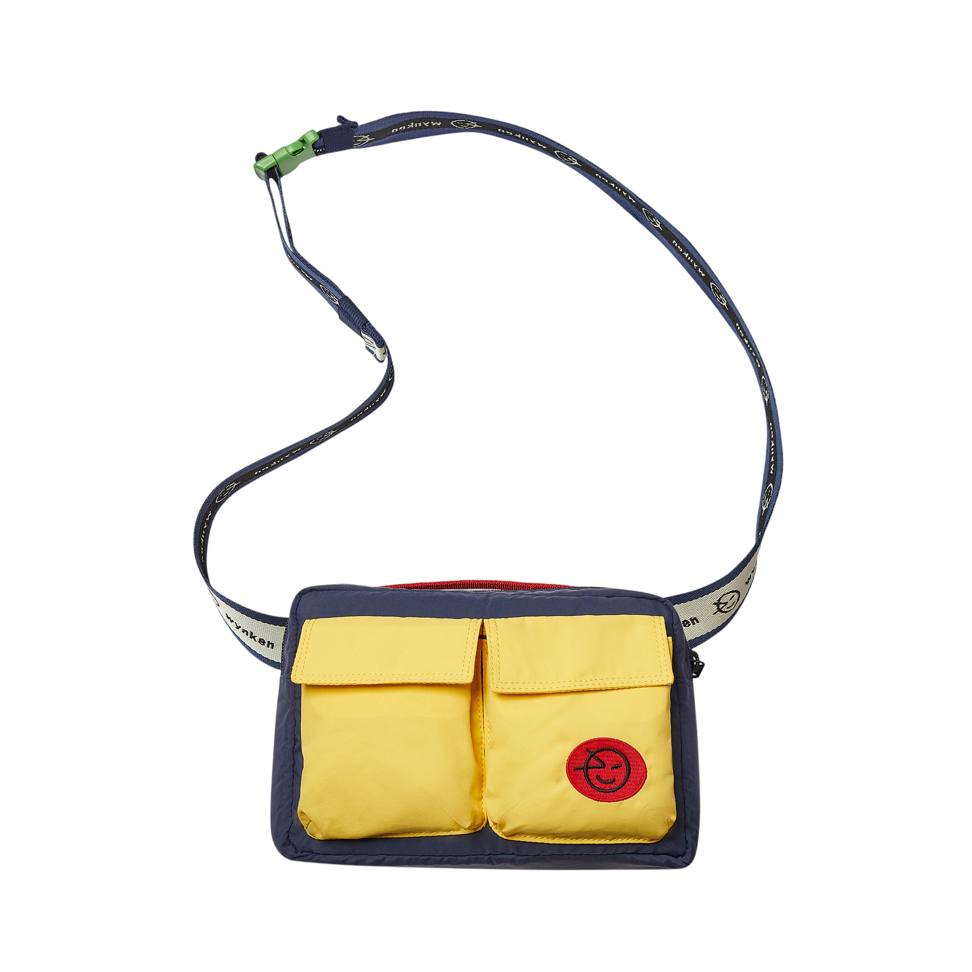 Handtasche Duo Pocket Soft Yellow Navy