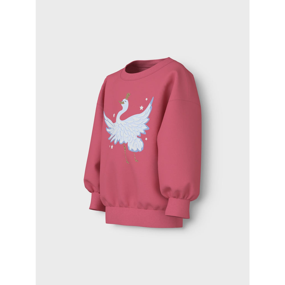 Køb Name It Rapture Rose Crane Nmfvalona Ls Long Rlx Sweat Unb