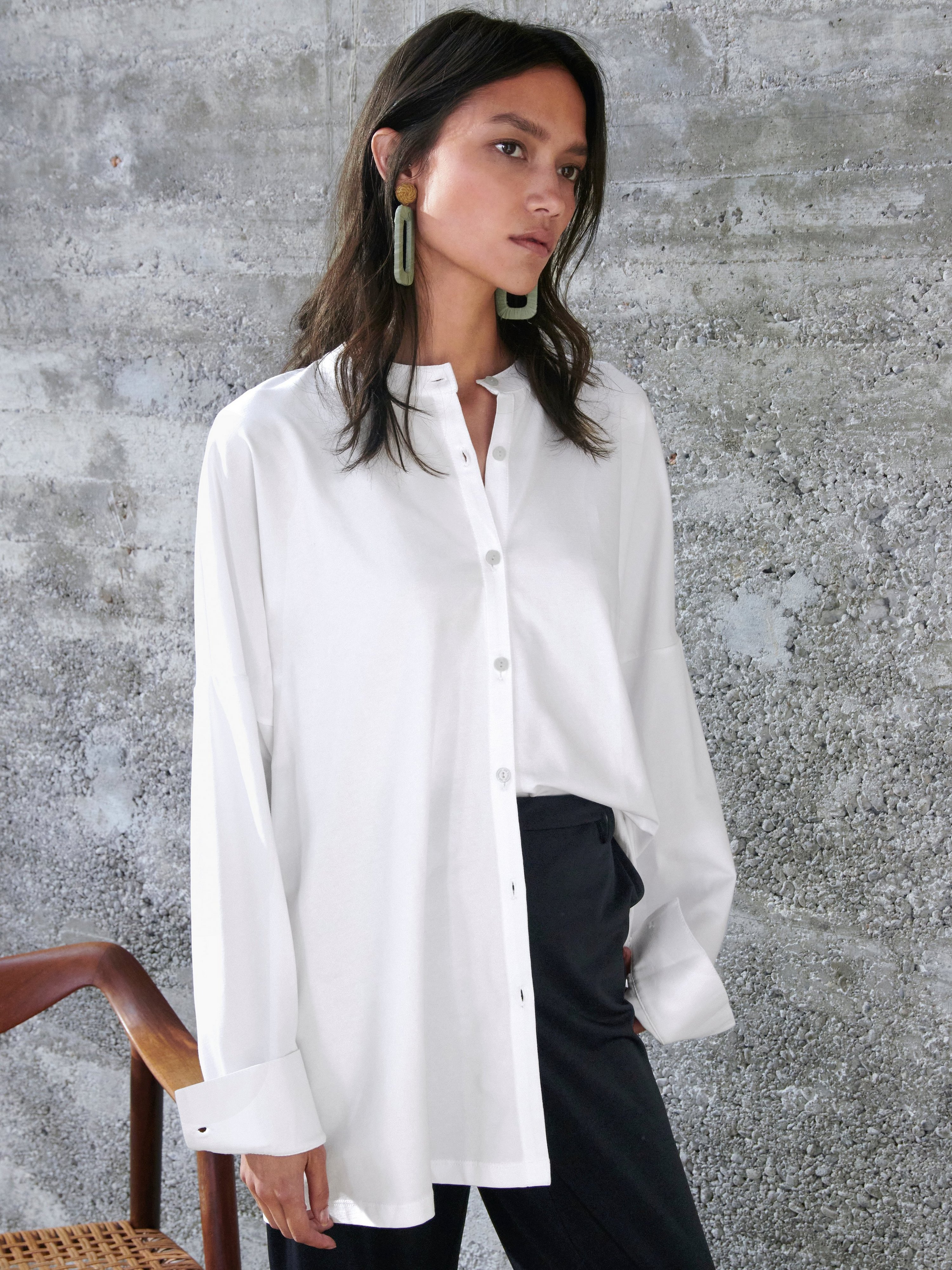 Jersey-Bluse