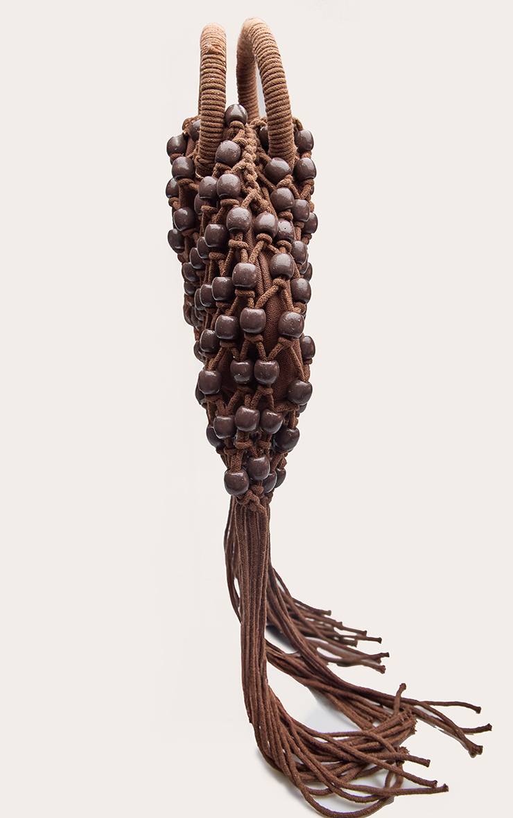 Chocolat Sac Seau Tissé Perlé