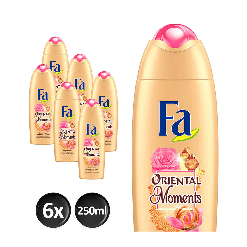 super voor de huidOriental Moments douchegel - 6 x 250 ml - voordeelverpakking