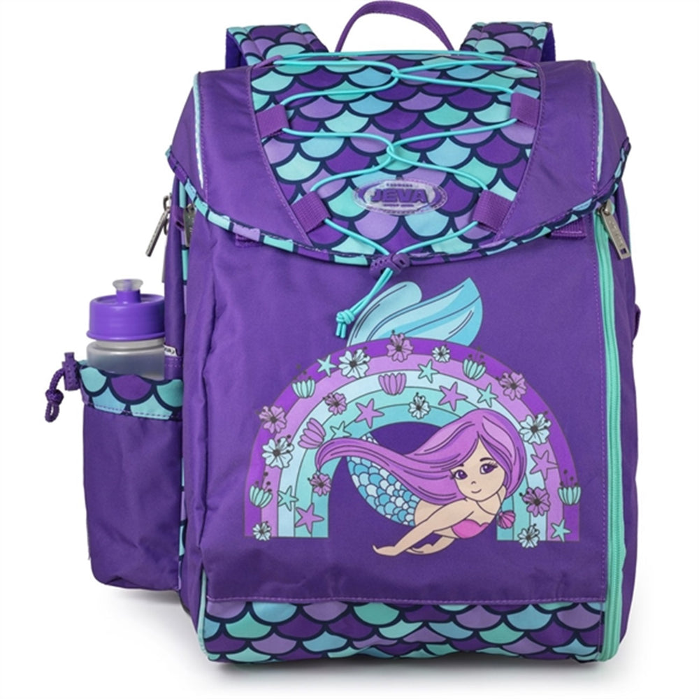Skoletaske Rainbow Mermaid - JEVA → Luksusbaby.dk