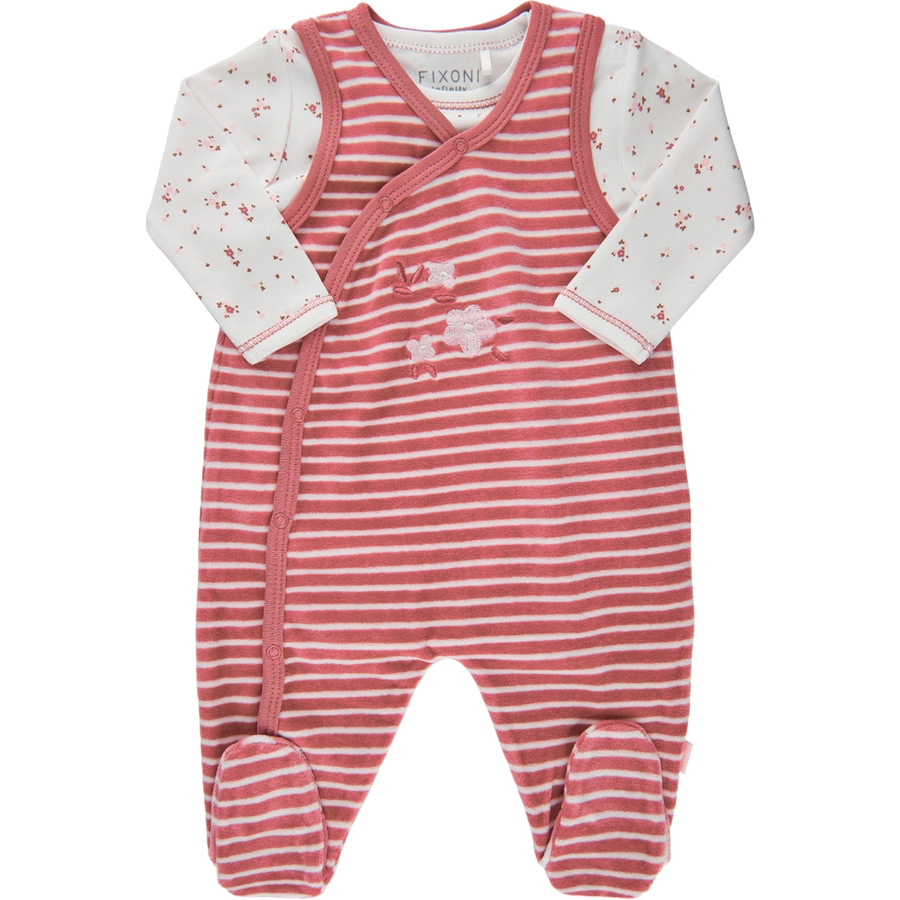 FIXONI Strampler Set Dusty Rose