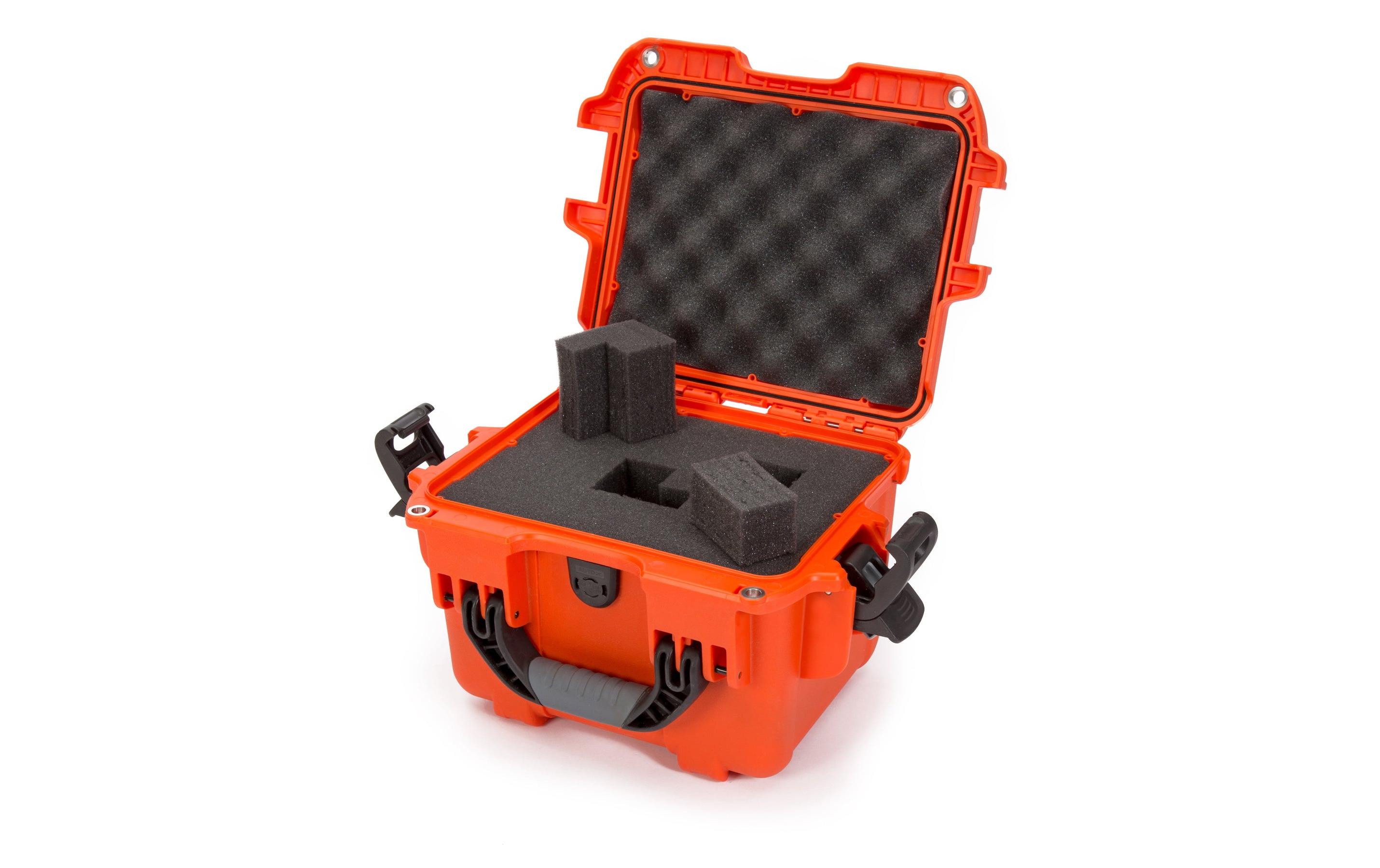 Kunststoffkoffer 908 - mit Schaum Orange<br>Leichter, wasserdichter und robuster Hartschalenkoffer mit Schaumstoffeinsatz