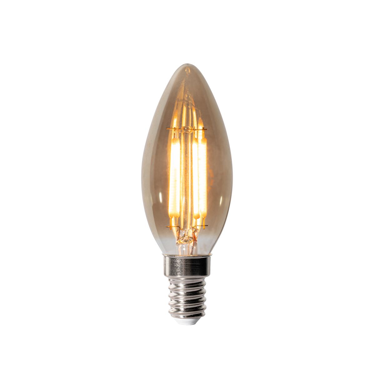 E14 dimbare LED lamp B35 smoke 4W 300 lm 2200K