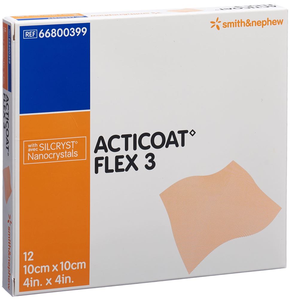 ACTICOAT FLEX 3 Wundverband<br>12 Stück, 10x10cm