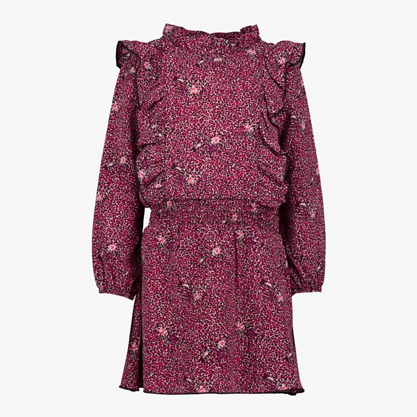 TwoDay meisjes jurk roze met luipaardprint