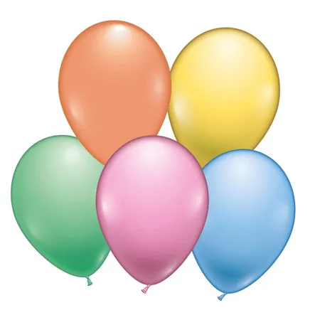 Karaloon 8 Pastell- Ballons Ø 23-25 cm, farblich sortiert