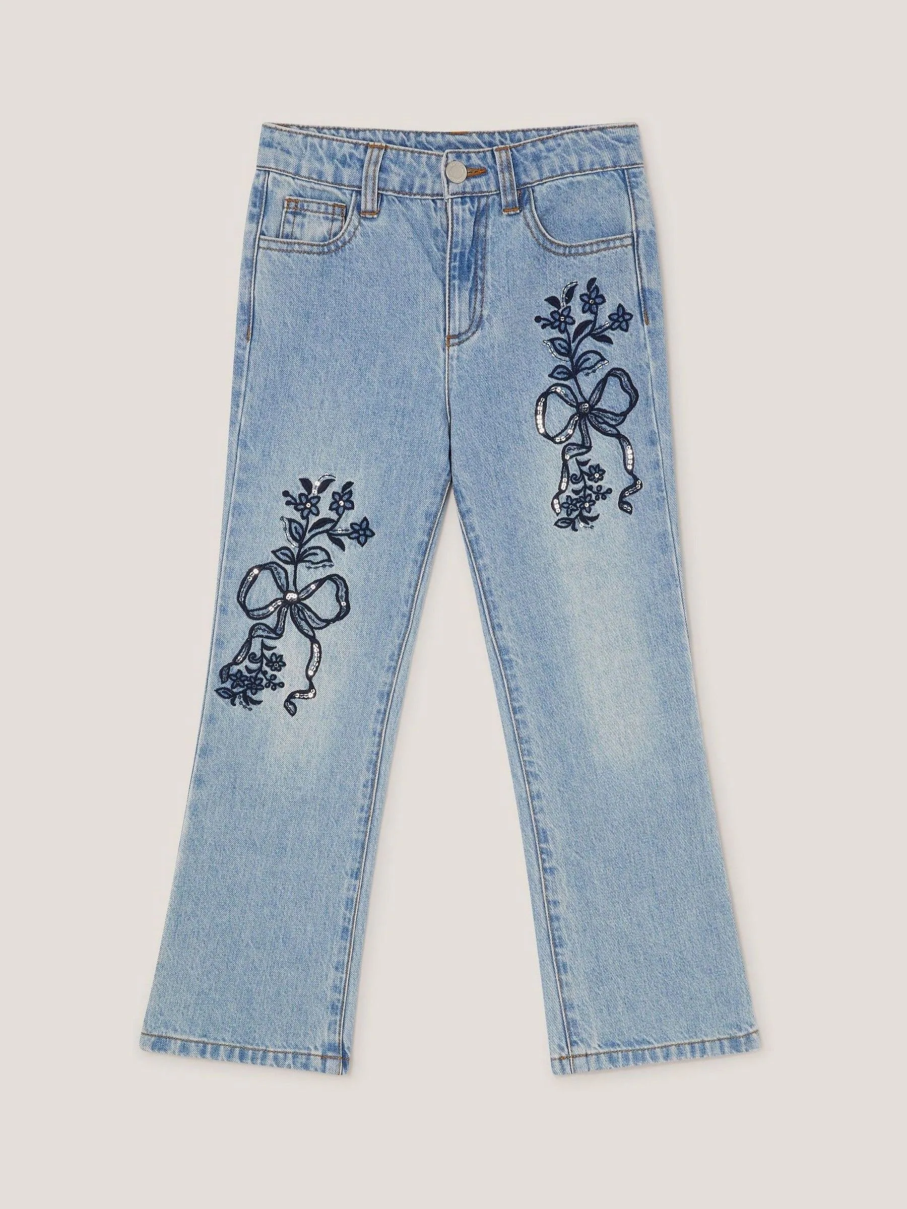 Monsoon Bow Embroidered Jeans