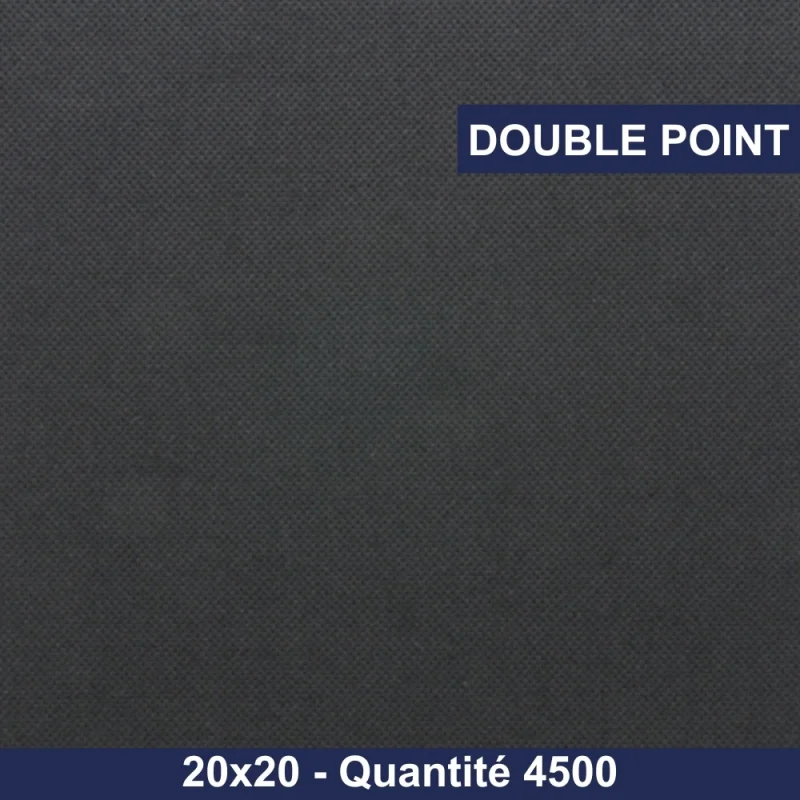 QUALQUE - Serviette cocktail double point - 20x20 - Noir - x4500