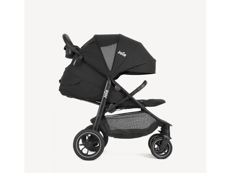 Joie Litetrax Pro, Baldakin, Rejsesystem barnevogn, Ethvert køn, Solidt hjul, Sammenfoldelig, Sort