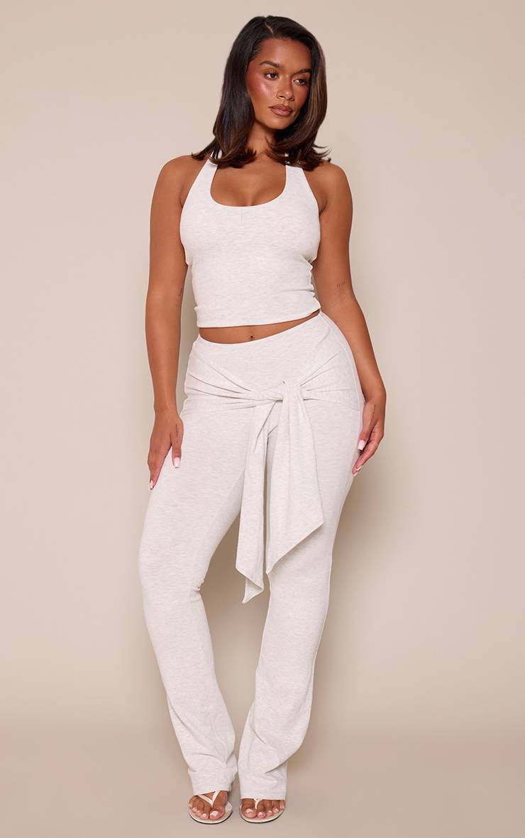 Gris Legging Évasé Sculptant À Taille Nouée Shape Sculpt