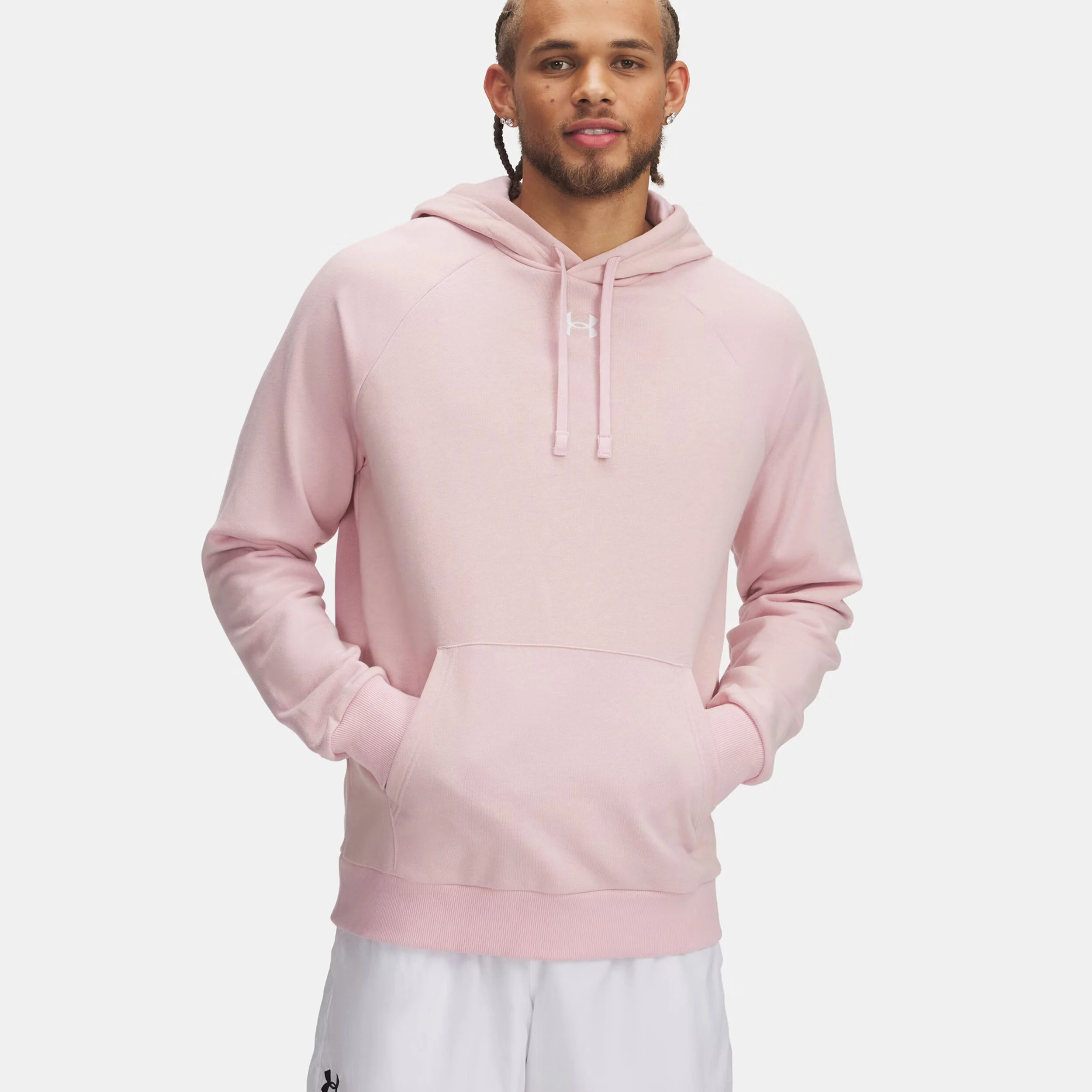Under Armour Rival Fleece Sweat À Capuche Hommes - Pink