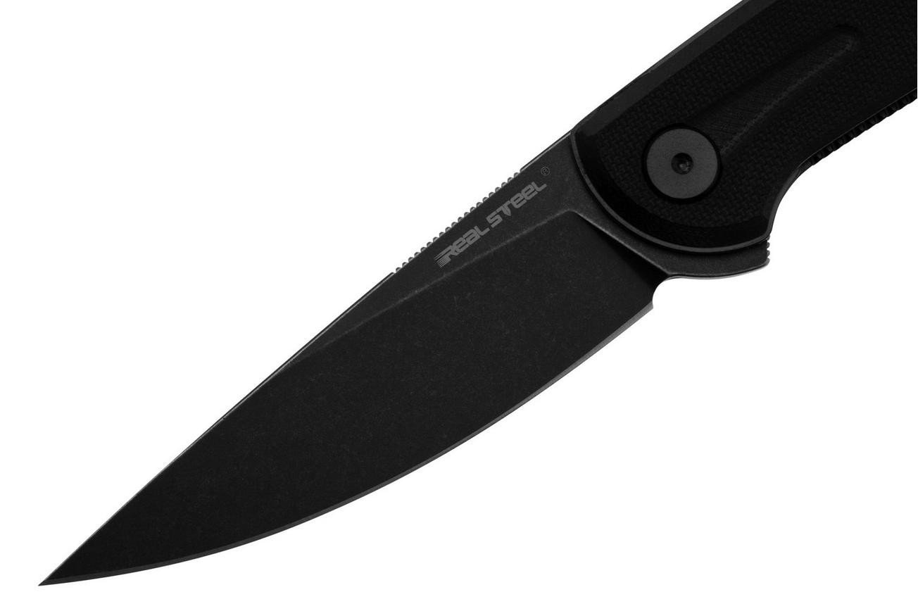 Real Steel Valore 7091BB Blackwashed Nitro-V, Black G10, zakmes, Poltergeist design