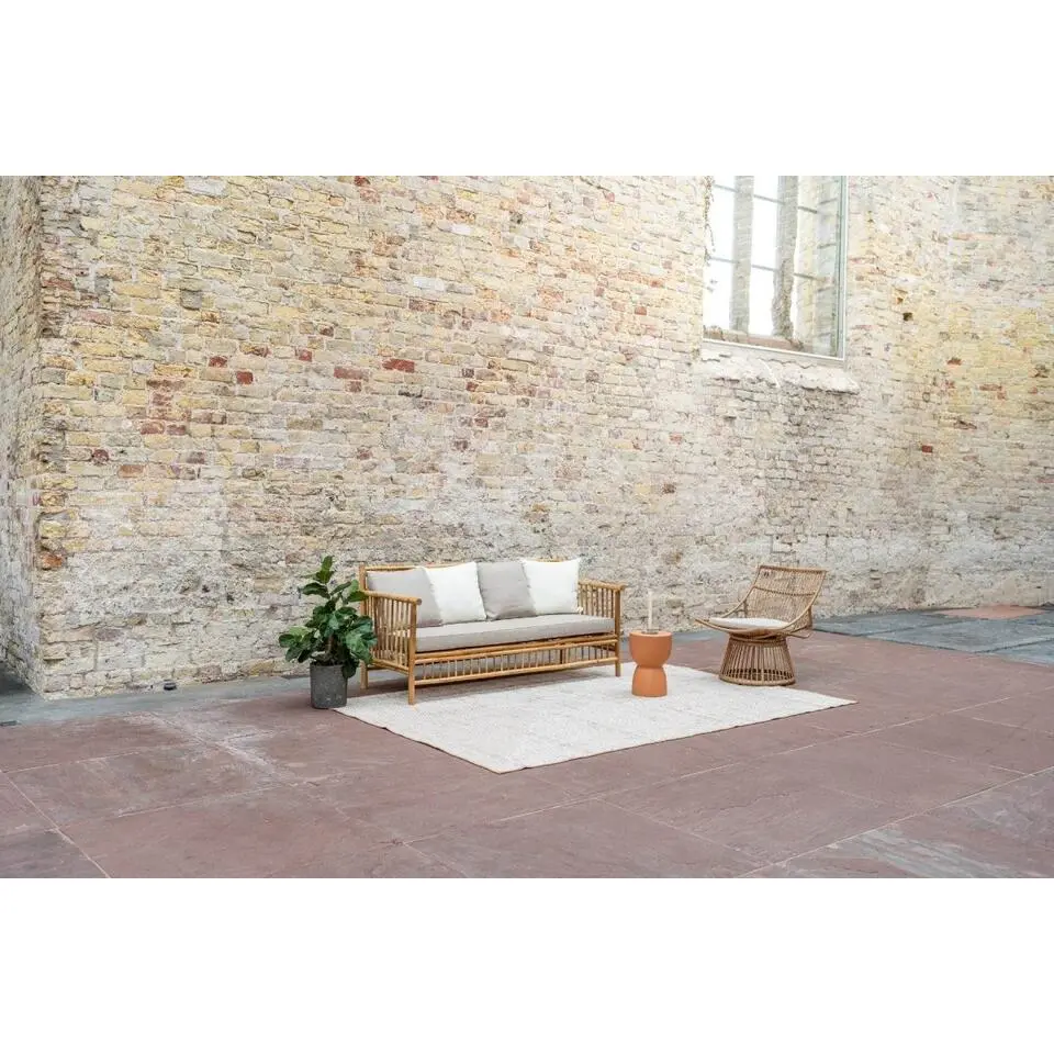 Interieur05 Jute buitenkleed naturel lines - 340 x 240 cm