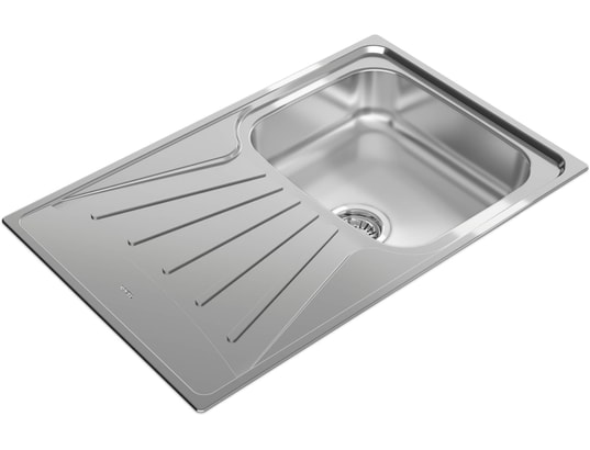 TEKA - Evier à encastrer Starbright 45, 79 cm, Inox, finition polie