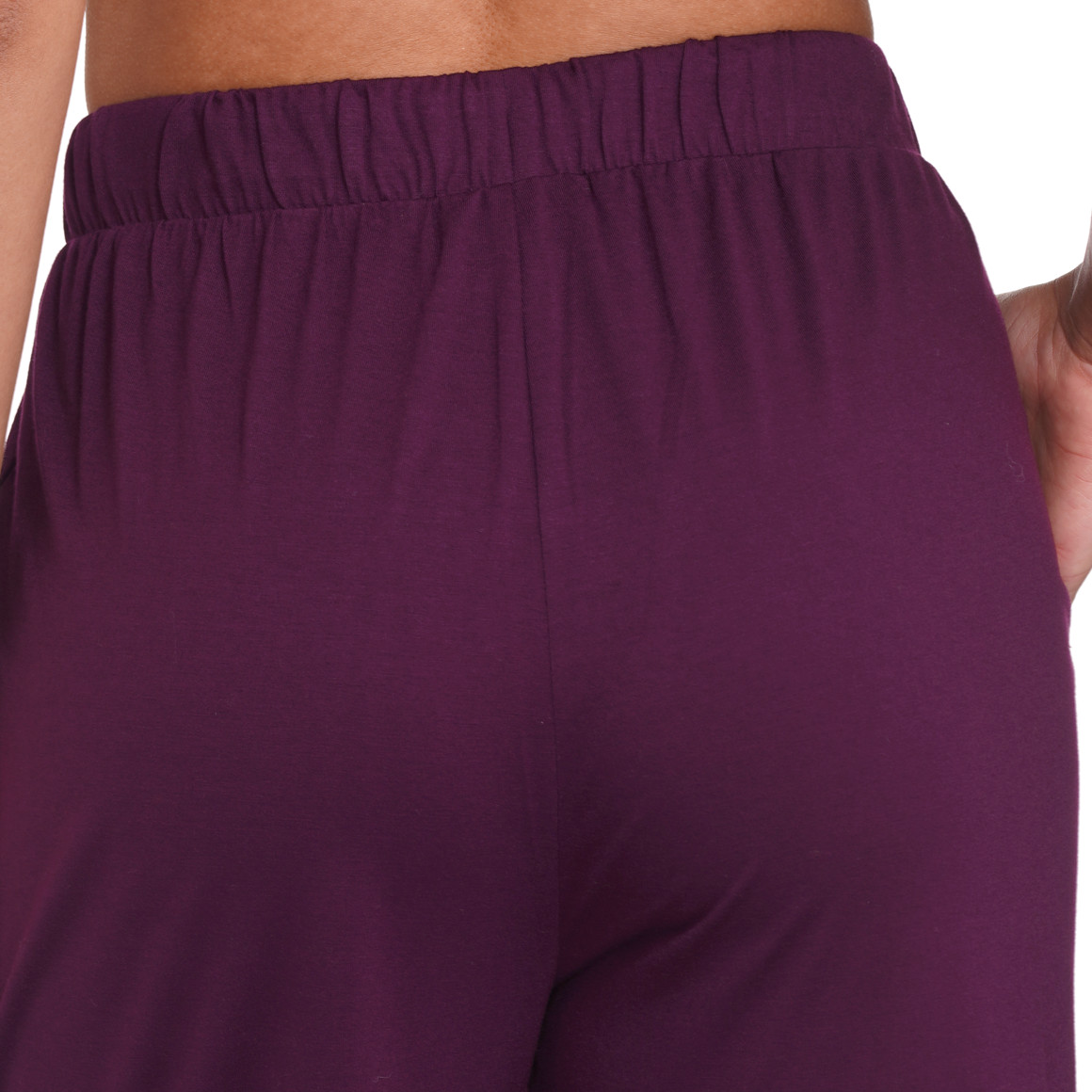 Gina Benotti Damen Loungewear-Hose in Unifarben lila