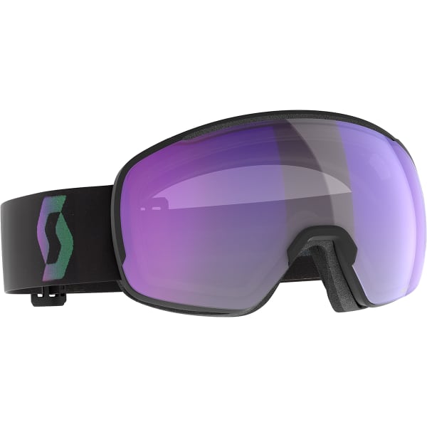 Masque de ski SCOTT SPHERE OTG LS BLACK/AURORA GREEN / LIGHT SENSITIVE BLUE CHROME