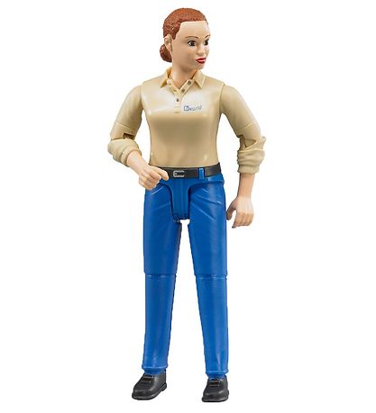 Bruder Figur - bworld - Frau m. Blau Hosen - 60408